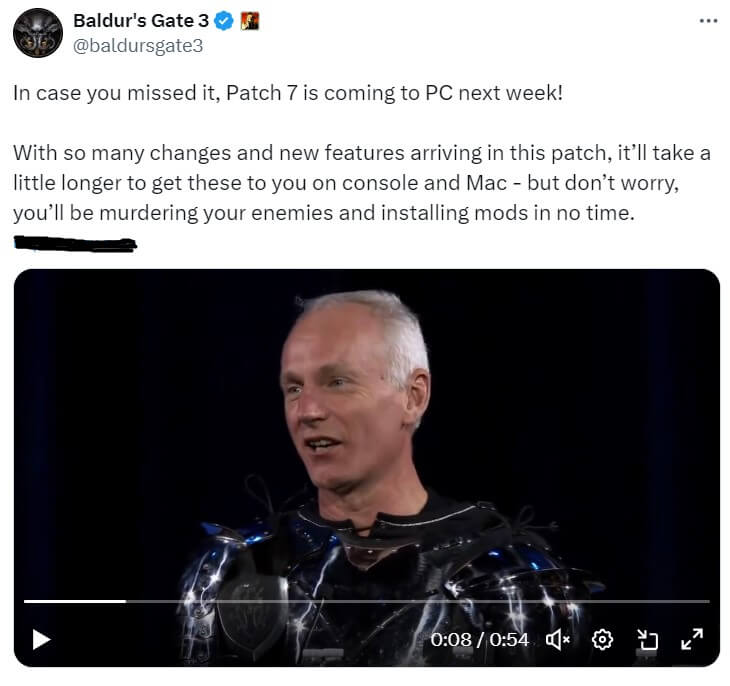 Baldur’s Gate 3 Patch 7