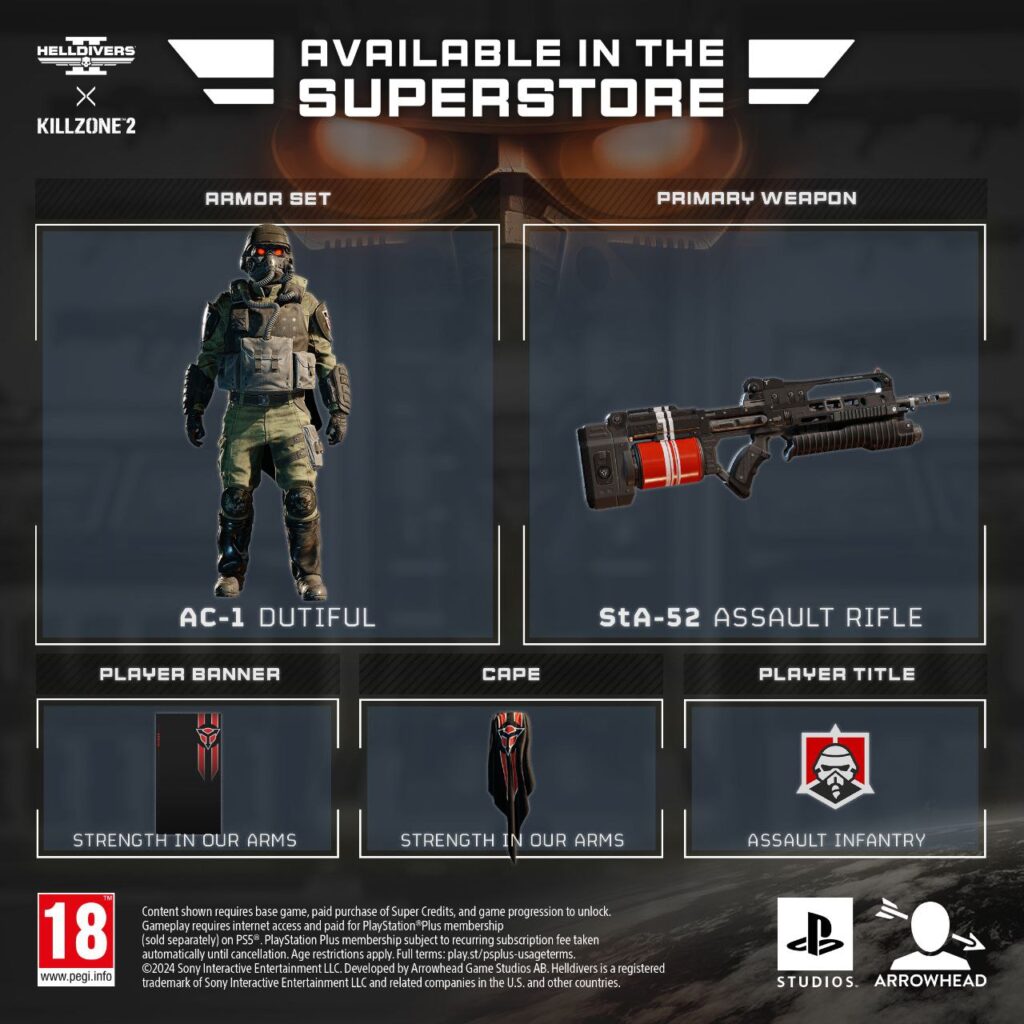 Helldivers 2 collaboration  Killzone 2