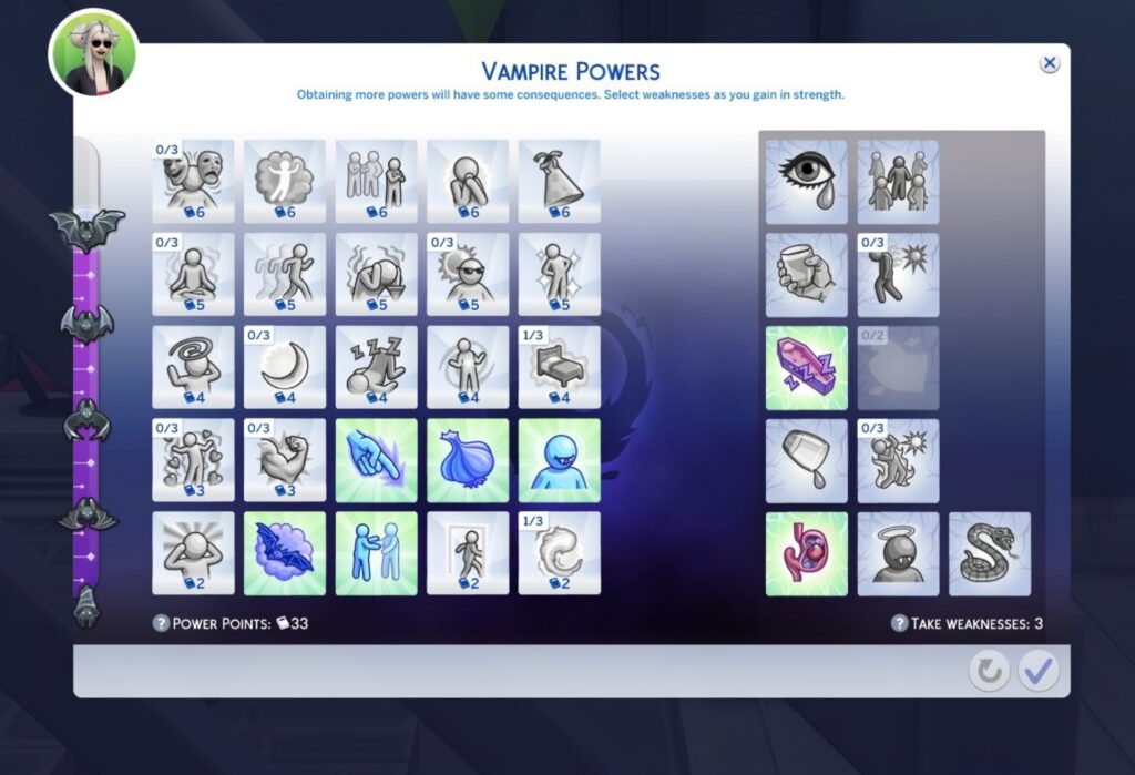 Perk of vampires Sims 4